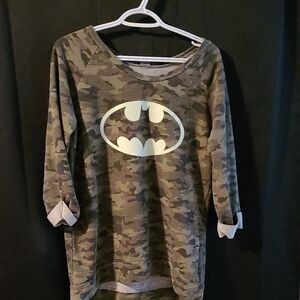 Camo Licensed Batman Sweat Top SIZE LARGE